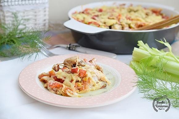 Zapiekanka warstwowa a'la gyros