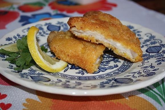 Schab w serowej panierce