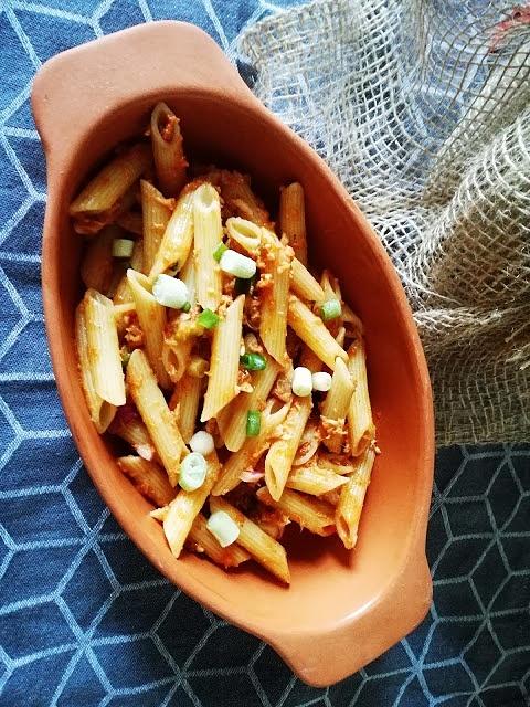 Makaron z pesto i tuńczykiem