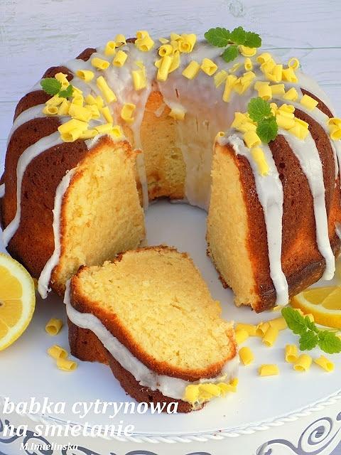 Babka cytrynowa na śmietanie