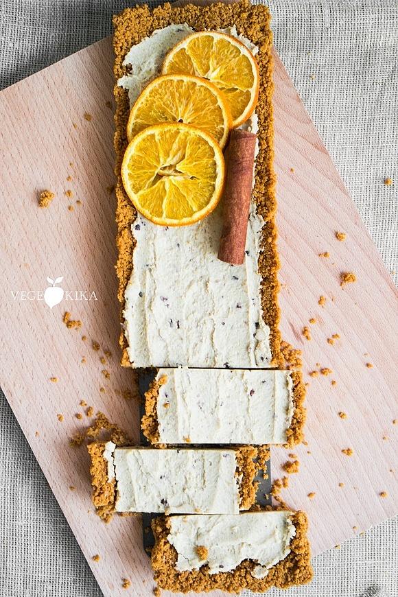 Tarta kasztanowa stracciatella bez pieczenia