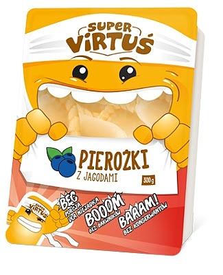 Pierogi Virtuise z jagodami i truskawkami dla dzieci