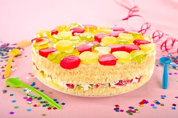 Ciasto Konfetti z galaretką na karnawał