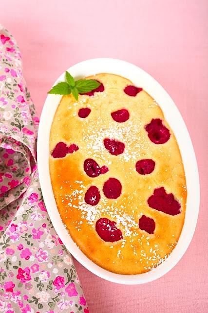 Clafoutis z malinami