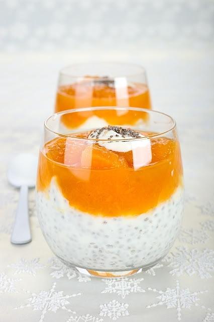 Deser z mango i nasionkami chia