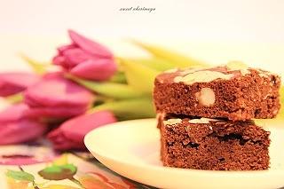 Razowe brownie na mące pełnoziarnistej