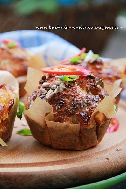 Pikantne muffiny ze słodkich ziemniaków
