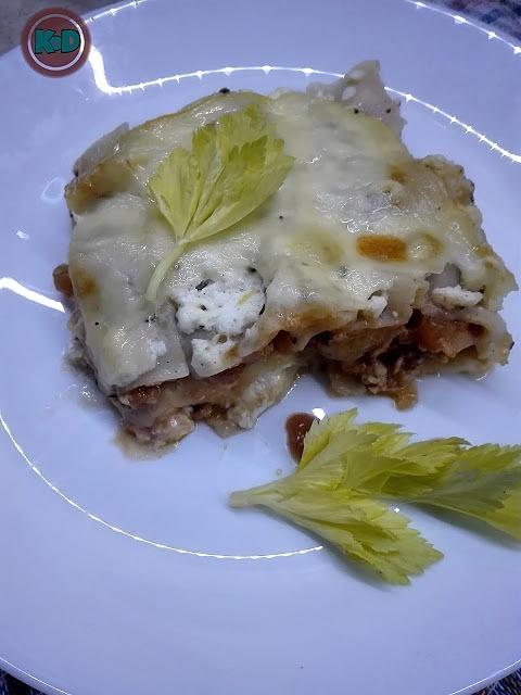 Lasagne z rozmarynem i twarogiem