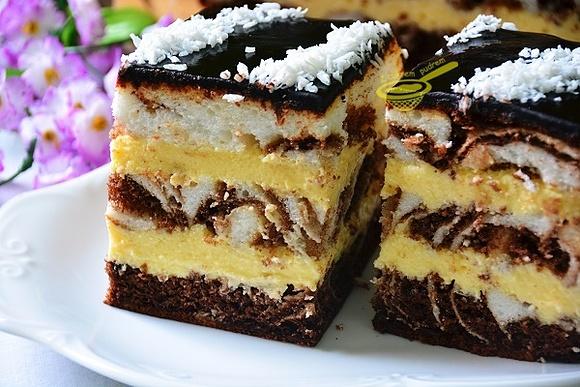 Ciasto łaciate z masą sernikową