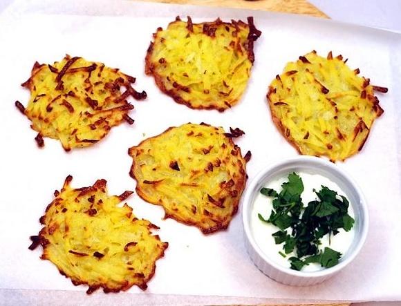 Pieczone placki ziemniaczane