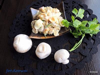 Sałatka cebulowo-pieczarkowa