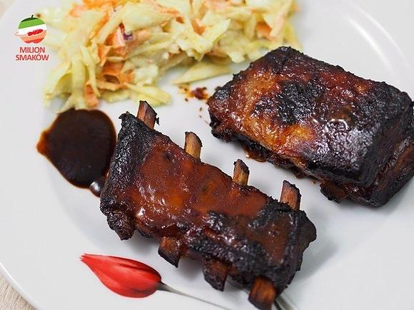 Żeberka pieczone w sosie barbecue