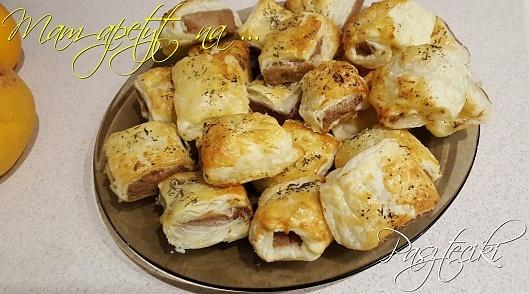 Paszteciki z farszem do pierogów na bazie pasztetu