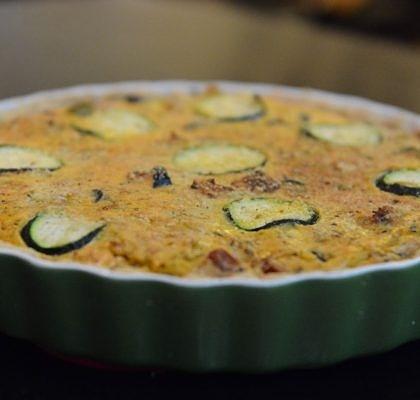 Tarta z kurczakiem i suszonymi pomidorami