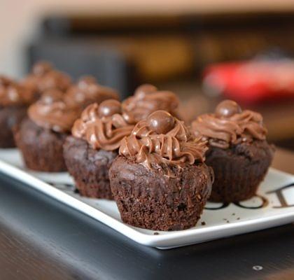 Muffinki z musem Nutelli