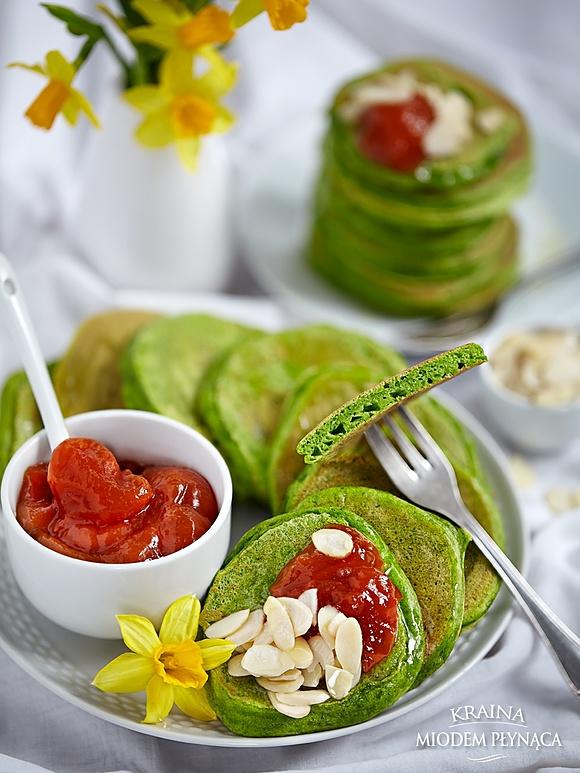 Pancakes ze szpinakiem
