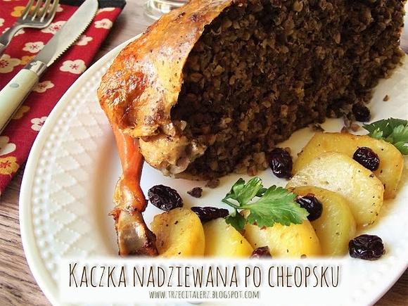 Kaczka nadziewana po chłopsku kuchnia podkarpacka