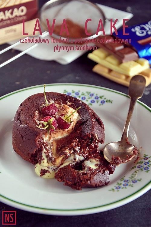 Lava cake czekoladowy fondant z płynnym środkiem