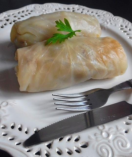 Gołąbki z farszem wołowo-wieprzowym, ryżem i kaszą od Babci