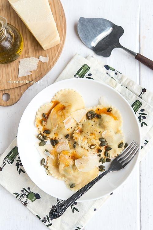 Ravioli z batatem i kozim serem