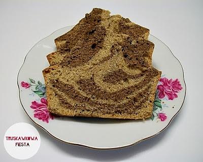 Ciasto zebrowe - zdrowa wersja na słodko do kawy