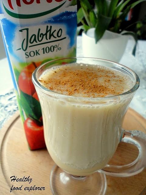 Smoothie jabłkowe z jogurtem i cynamonem