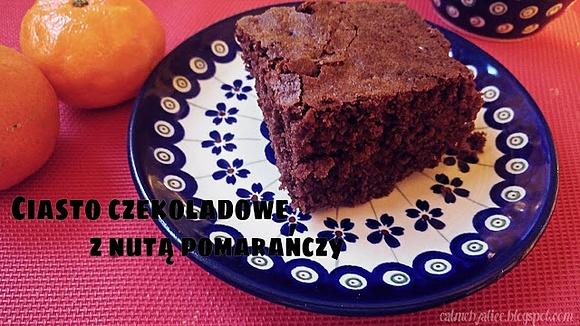 Ciasto czekoladowe z nutą pomarańczy