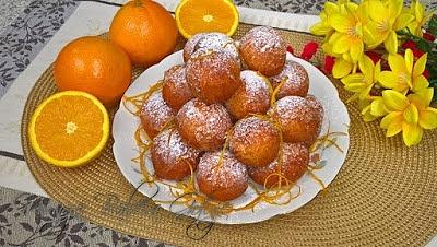 Mini pączki o smaku pomarańczowym