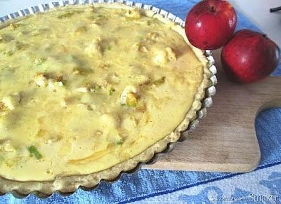 Tarta z kurczakiem i porem