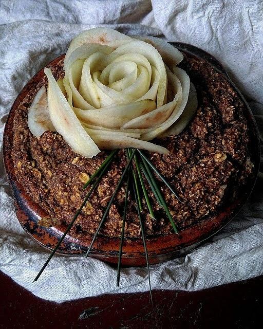 Pieczona owsianka kakaowo-bananowa z kiwi