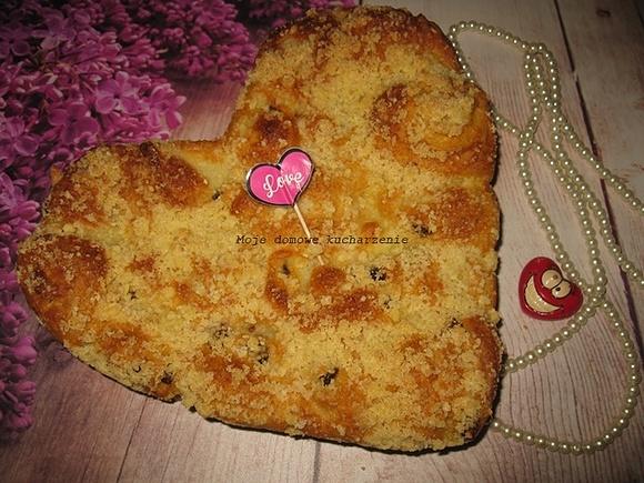 Drożdżówka serce