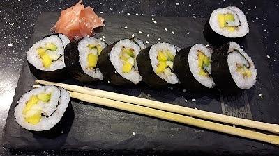 Sushi na słodko z miętą