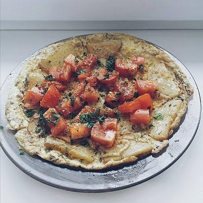 Hiszpańska tortilla z ziemniakami i jajkami
