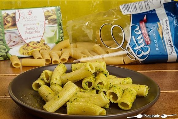 Makaron z pistacjowym pesto