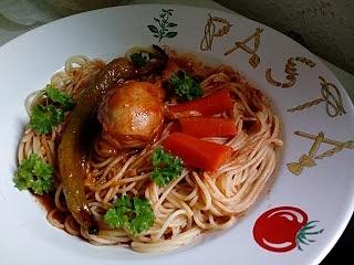 Tunezyjskie spaghetti dla dwojga