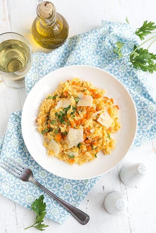 Risotto z karmelizowaną marchewką