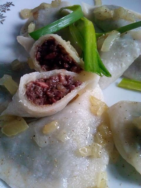 Pierogi z kaszanką
