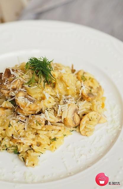 Risotto z pieczarkami i parmezanem
