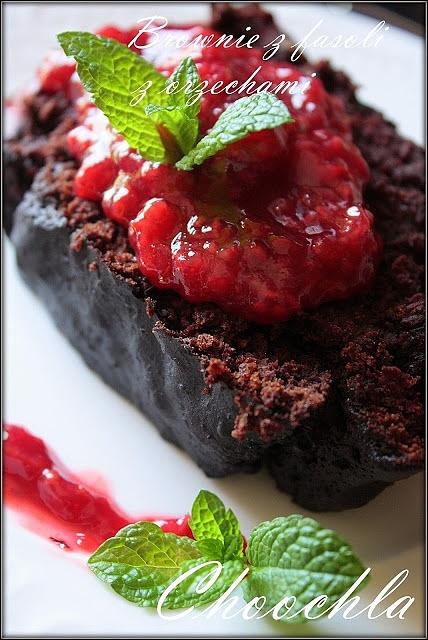 Brownie z fasoli i orzechami bezglutenowe