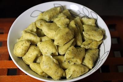 Kopytka szpinakowe
