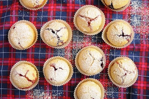 Muffinki z dżemem zamiast pączków