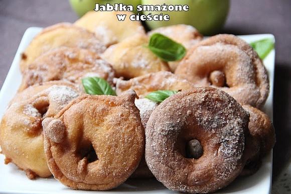 Jabłka smażone w cieście