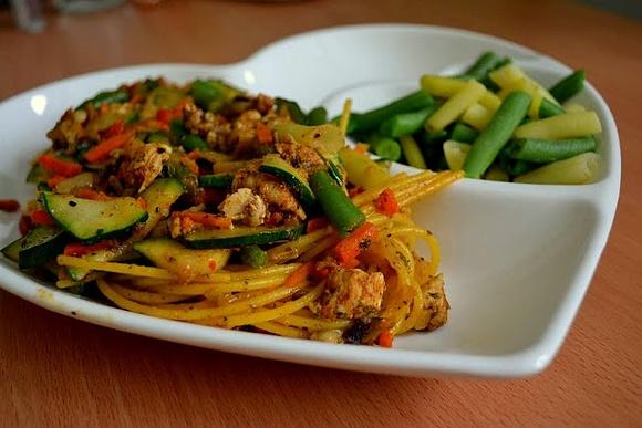Kukurydziany makaron po chińsku Zdrowsza wersja bez glutenu