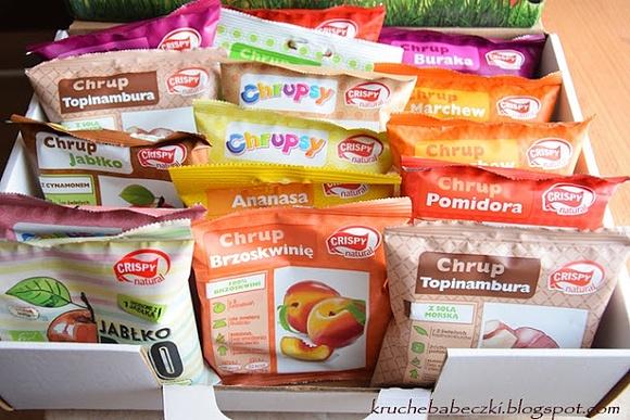 Crispy natural chrupiące zdrowe warzywa i owoce