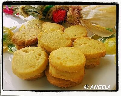 Cytrynowe kruche ciasteczka - lemon shortbread cookies