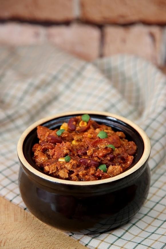 Chili con Carne z ciemnym piwem