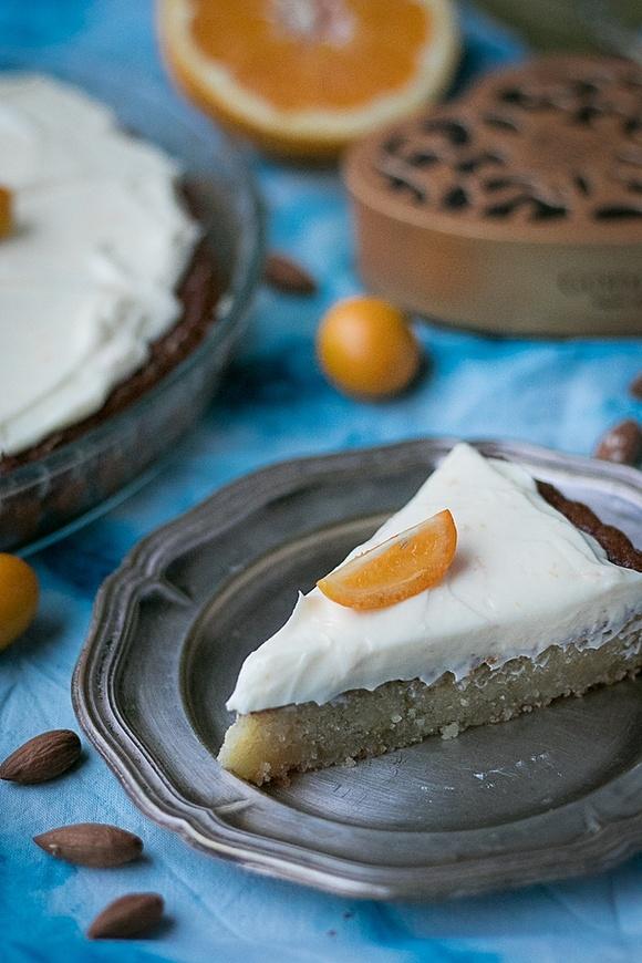 Tarta migdałowa z pomarańczą