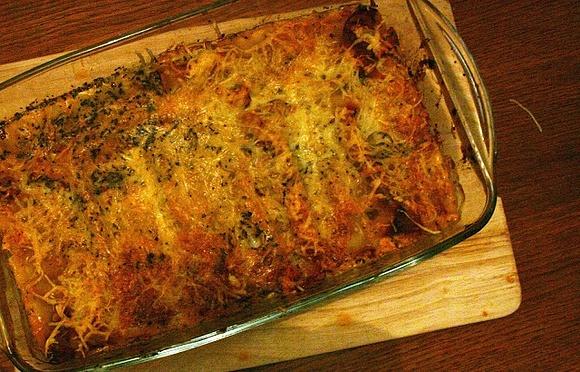 Makaron cannelloni z kurczakiem