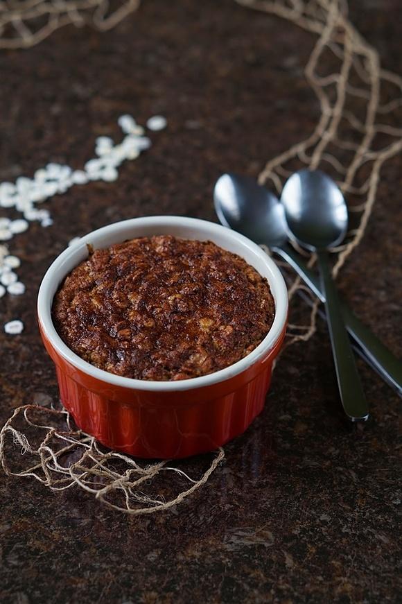 Pieczona owsianka marchewkowo-bananowa