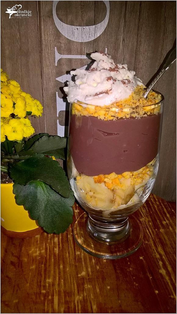 Szybki deser czekoladowo-bananowy
